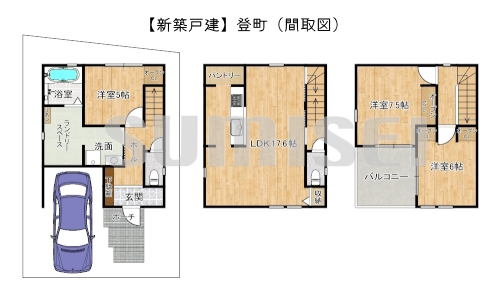 【新築戸建】登町！耐震等級3取得で地震に強いお家！